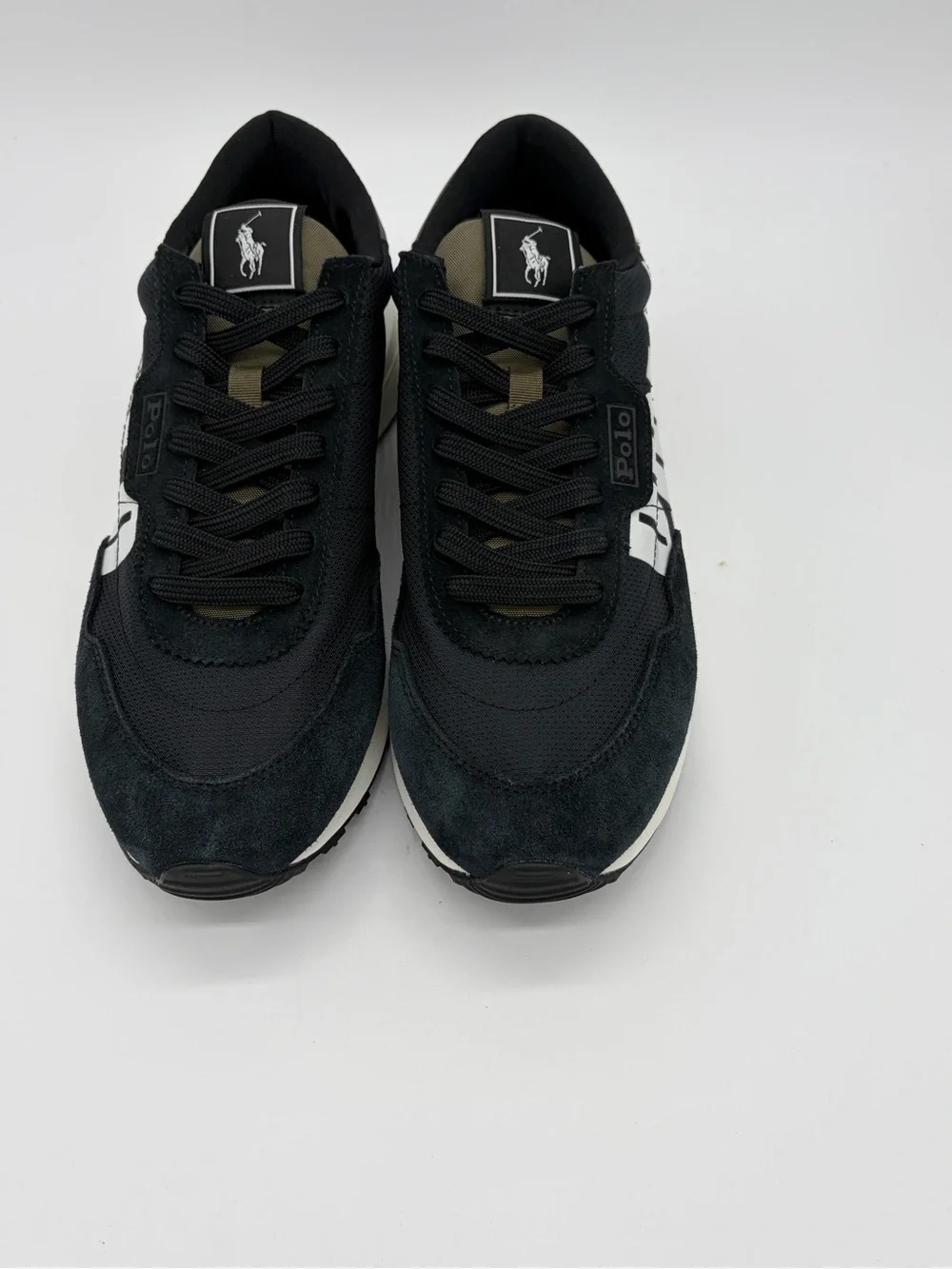 Polo by Ralph Lauren Black and White Men's Sneakers Men’s 8.5 Women’s 10 NWOB